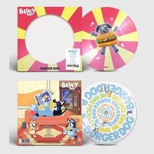 Load image into Gallery viewer, Bluey - Burger Dog and Bluey Theme Tune (Burger Dog Version) - 7" Picture Disc Vinyl Record - Bondi Records