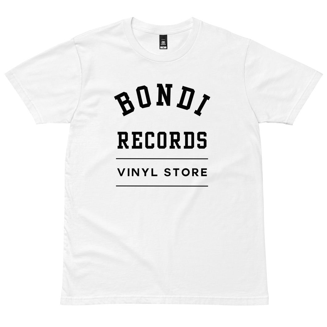 Bondi Records men's college t-shirt - light - Bondi Records