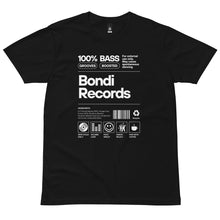Load image into Gallery viewer, Bondi Records men's ingredient t-shirt - dark - Bondi Records
