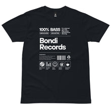 Load image into Gallery viewer, Bondi Records men's ingredient t-shirt - dark - Bondi Records