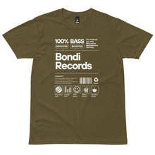 Load image into Gallery viewer, Bondi Records men's ingredient t-shirt - dark - Bondi Records