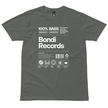 Load image into Gallery viewer, Bondi Records men's ingredient t-shirt - dark - Bondi Records