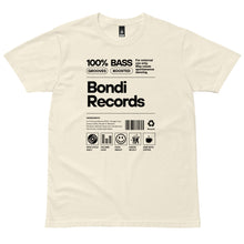 Load image into Gallery viewer, Bondi Records men's ingredient t-shirt - light - Bondi Records
