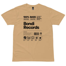 Load image into Gallery viewer, Bondi Records men's ingredient t-shirt - light - Bondi Records