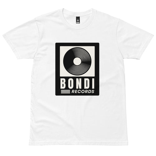Bondi Records men's retro tee - light - Bondi Records