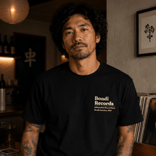 Load image into Gallery viewer, Bondi Records – The Music Sounds Better With You – Dark T-Shirt - Bondi Records