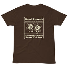 Load image into Gallery viewer, Bondi Records – The Music Sounds Better With You – Dark T-Shirt - Bondi Records