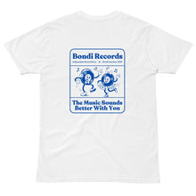 Load image into Gallery viewer, Bondi Records – The Music Sounds Better With You – Light T-Shirt - Bondi Records