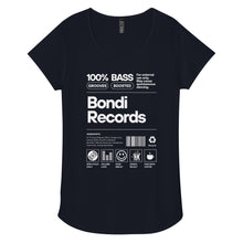 Load image into Gallery viewer, Bondi Records women’s ingredient t-shirt - dark - Bondi Records