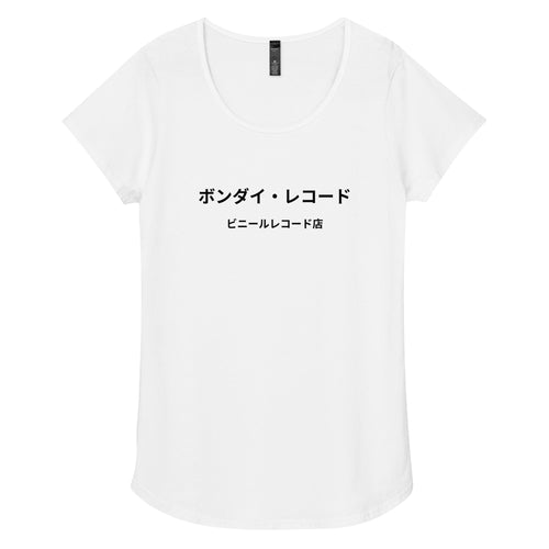 Bondi Records women’s Japanese t-shirt - light - Bondi Records