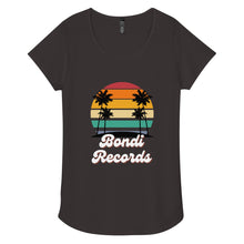 Load image into Gallery viewer, Bondi Records women’s retro beach t-shirt - dark - Bondi Records