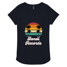 Load image into Gallery viewer, Bondi Records women’s retro beach t-shirt - dark - Bondi Records