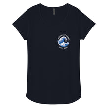 Load image into Gallery viewer, Bondi Records women’s wave t-shirt - dark - Bondi Records