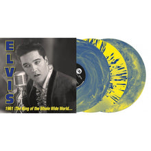 Load image into Gallery viewer, Elvis Presley - 1961: King Of Whole Wild World - RSD 2026 Blue & Yellow Splatter Vinyl LP Record - Bondi Records