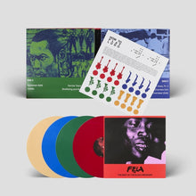 Load image into Gallery viewer, Fela Kuti - The Best Of The Black President - Red, Green, Blue & Yellow Vinyl LP Boxset - Bondi Records