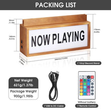 Load image into Gallery viewer, Multicolour LED Lightbox Now Playing Vinyl Record Stand - Bondi Records