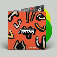 Load image into Gallery viewer, Supershy - Happy Music - Green & Yellow Vinyl LP Record - Bondi Records