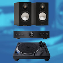 Load image into Gallery viewer, Technics SL - 1210GR2 Turntable, SU - GX70 Amp & Monitor Bronze Bookshelf Speakers Bundle - Bondi Records