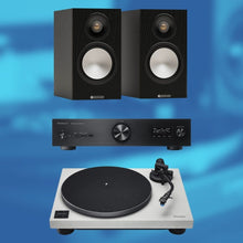 Load image into Gallery viewer, Technics SL - 40CBT Turntable, SU - GX70 Amplifier & Monitor Bronze Bookshelf Speakers Bundle - Bondi Records