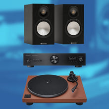 Load image into Gallery viewer, Technics SL - 40CBT Turntable, SU - GX70 Amplifier & Monitor Bronze Bookshelf Speakers Bundle - Bondi Records