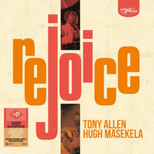 Load image into Gallery viewer, Tony Allen & Hugh Masekela - Rejoice - Orange, White & Pink Splatter Vinyl LP Record - Bondi Records