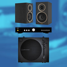 Load image into Gallery viewer, Vinyl Starter Kit - Audio Technica AT - LP3XBT Turntable & Encel Brains Amp & Gelati Speakers Bundle - Bondi Records