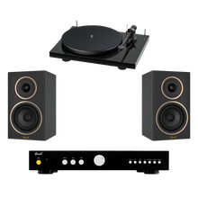 Load image into Gallery viewer, Vinyl Starter Kit - Encel S Turntable with Encel Amplifier & Speakers - Black - Bondi Records
