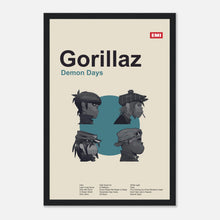 Load image into Gallery viewer, Gorillaz - Demon Days - Framed Poster - Bondi Records