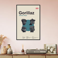 Load image into Gallery viewer, Gorillaz - Demon Days - Framed Poster - Bondi Records