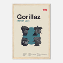 Load image into Gallery viewer, Gorillaz - Demon Days - Framed Poster - Bondi Records