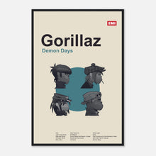 Load image into Gallery viewer, Gorillaz - Demon Days - Framed Poster - Bondi Records