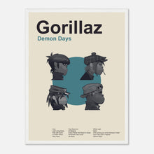 Load image into Gallery viewer, Gorillaz - Demon Days - Framed Poster - Bondi Records