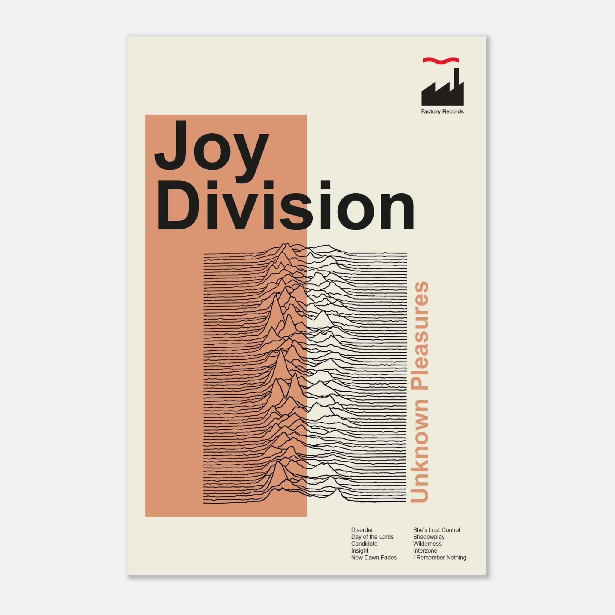 Joy Division - Unknown Pleasures - Poster – Bondi Records