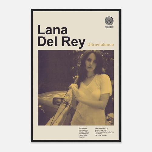 Lana Del Rey - Ultraviolence - Framed Poster - Bondi Records