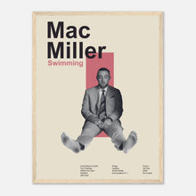 Load image into Gallery viewer, Mac Miller - Swimming - Framed Poster - Bondi Records