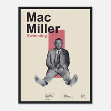 Load image into Gallery viewer, Mac Miller - Swimming - Framed Poster - Bondi Records