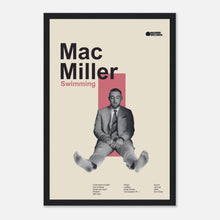 Load image into Gallery viewer, Mac Miller - Swimming - Framed Poster - Bondi Records
