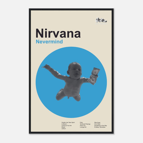 Nirvana - Nevermind - Framed Poster - Bondi Records