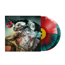 Load image into Gallery viewer, Karnivool - Asymmetry - Blot Of Symmetry Red/Green/White Splatter Vinyl LP Record
