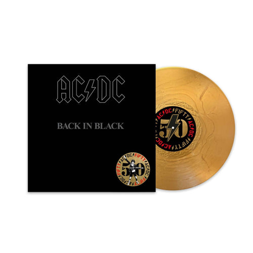 AC/DC - Back In Black - Gold Vinyl LP Record - Bondi Records