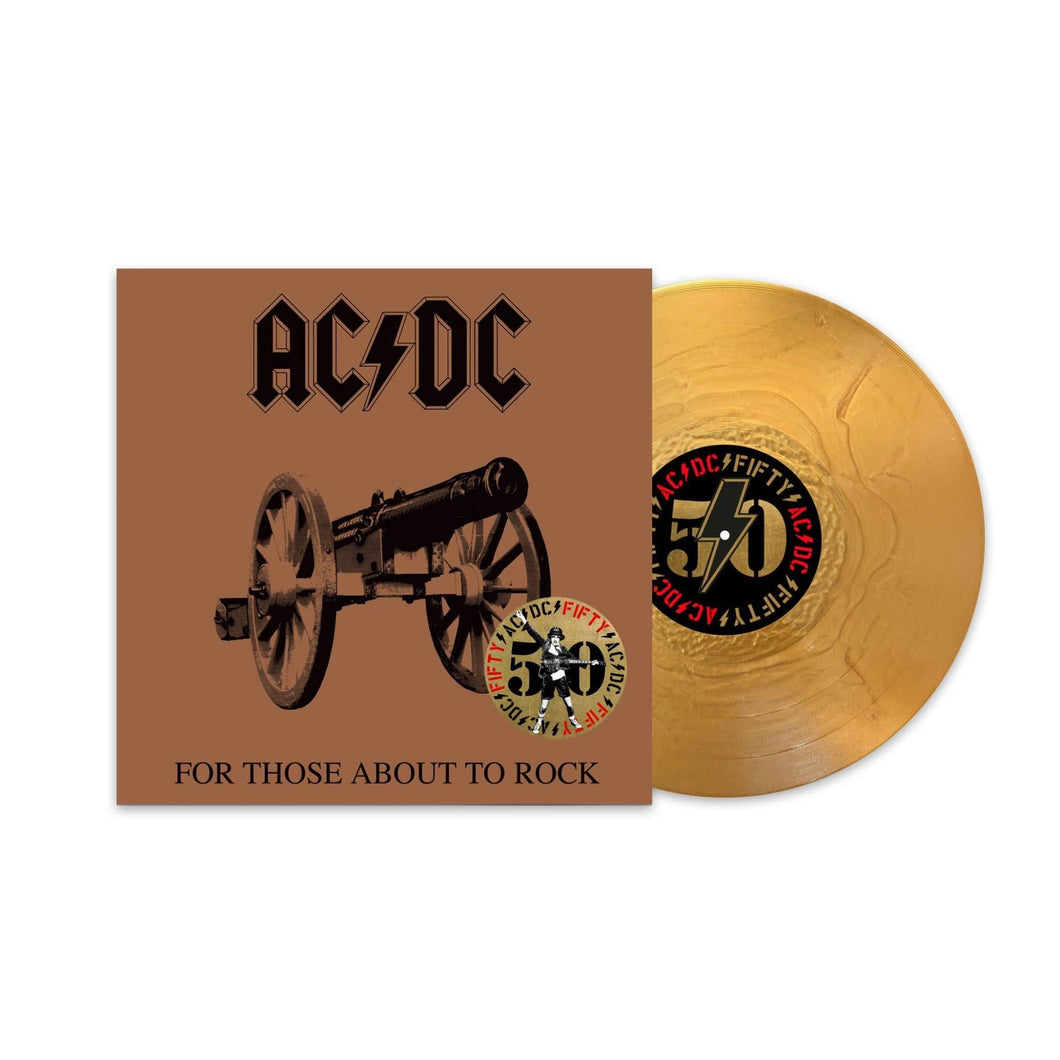 AC/DC - For Those About To Rock (We Salute You) - Gold Vinyl LP Record - Bondi Records