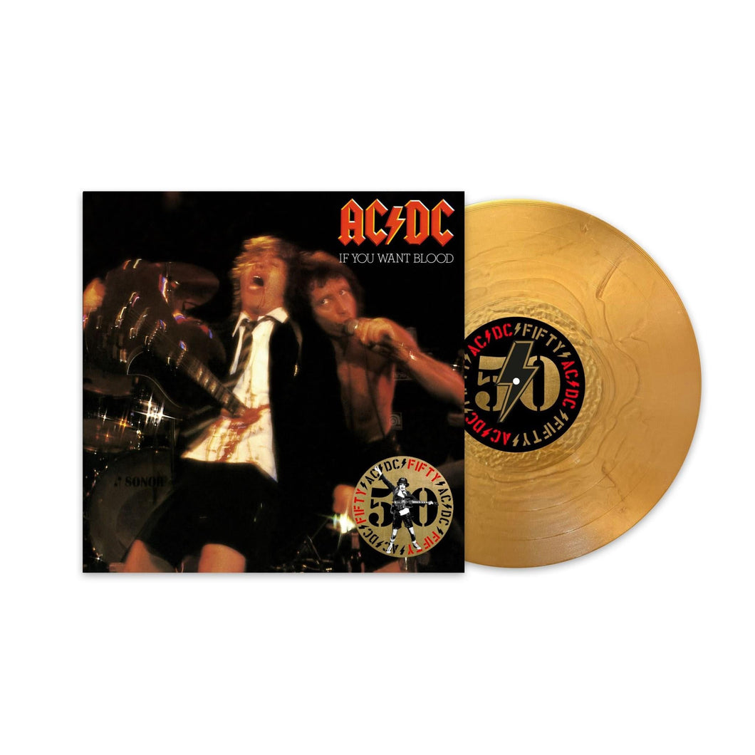 AC/DC - If You Want Blood You've Got It - Gold Vinyl LP Record - Bondi Records