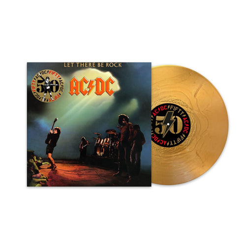 AC/DC - Let There Be Rock - Gold Vinyl LP Record - Bondi Records