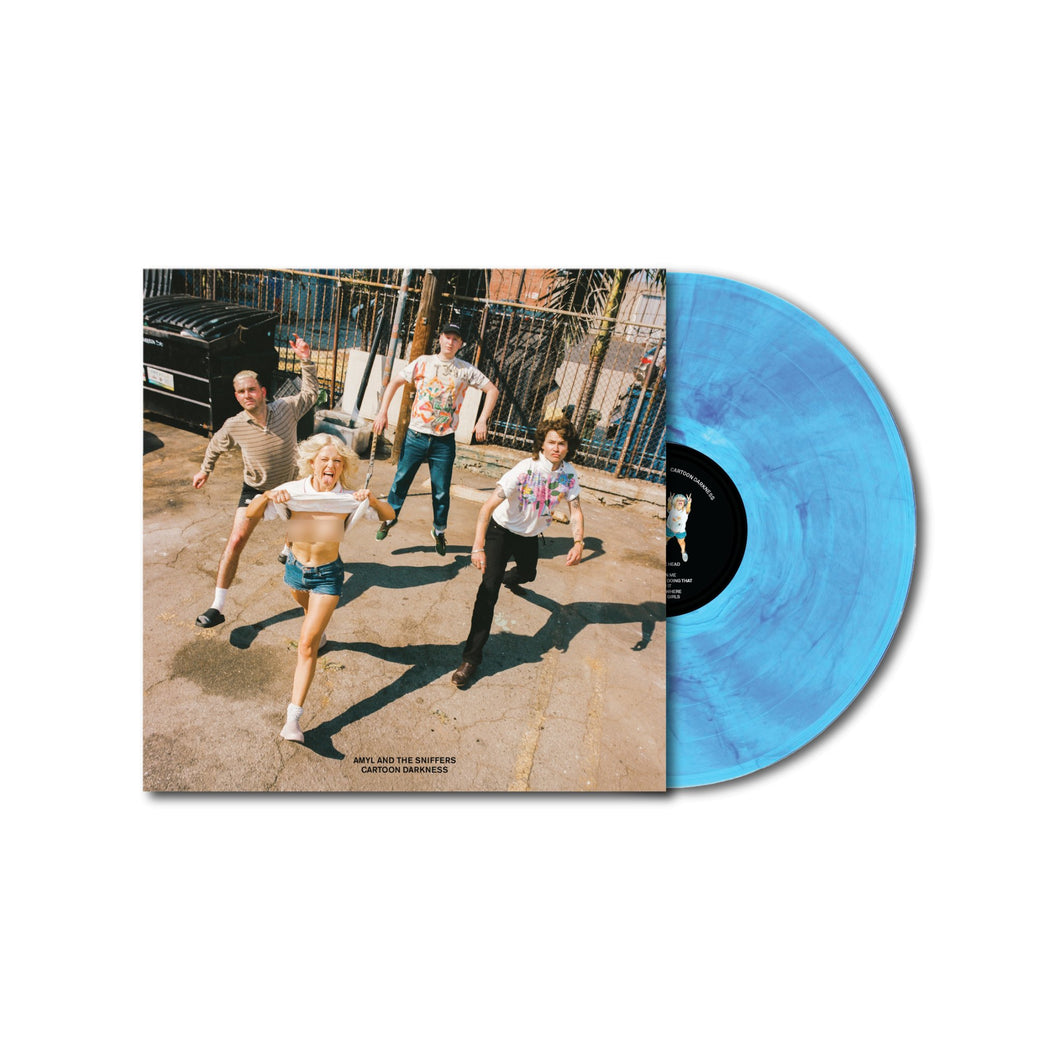 Amyl and The Sniffers - Cartoon Darkness - Drowning In It Blue Marble Vinyl LP Record - Bondi Records