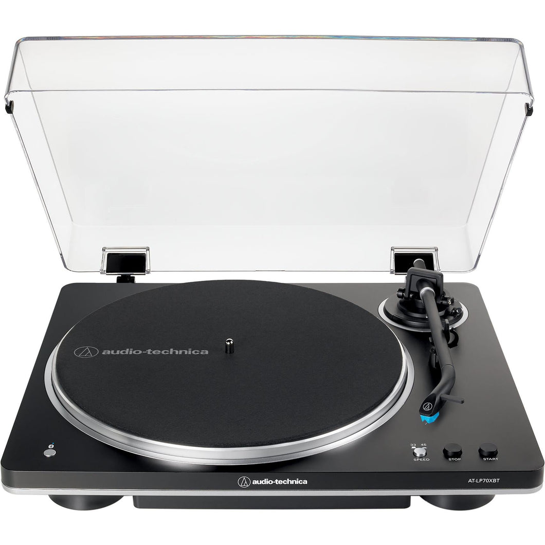 Audio - Technica LP70XBT Fully Automatic Bluetooth Turntable (Black/Silver) - Bondi Records