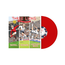 Load image into Gallery viewer, Baddiel, Skinner &amp; Lightning Seeds - Three Lions (Football's Coming Home): 30th Anniversary Edition - Red 7" Vinyl Single Record - Bondi Records
