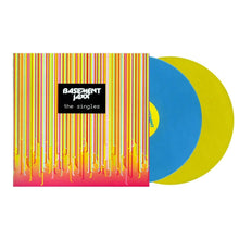 Load image into Gallery viewer, Basement Jaxx - The Singles - Yellow &amp; Blue Vinyl LP Record - Bondi Records
