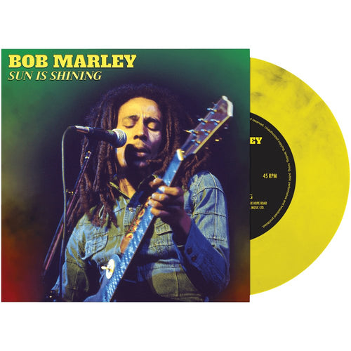 Bob Marley - Sun Is Shining - Yellow Marble Vinyl Record - Bondi Records