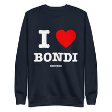 Load image into Gallery viewer, Bondi Records – I Love Bondi – Dark Sweatshirt - Bondi Records
