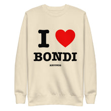 Load image into Gallery viewer, Bondi Records – I Love Bondi – Light Sweatshirt - Bondi Records
